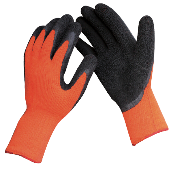 Black Foam Latex Gloves