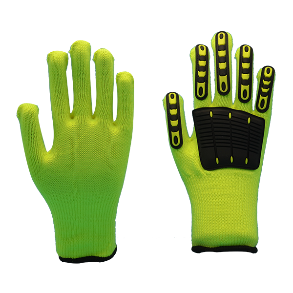 Non Coating Cotton Liner Impact Gloves