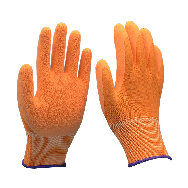 Orange Latex Gloves