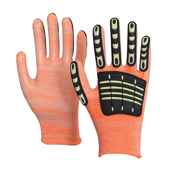 Smooth Nitrile Coating Impact Gloves