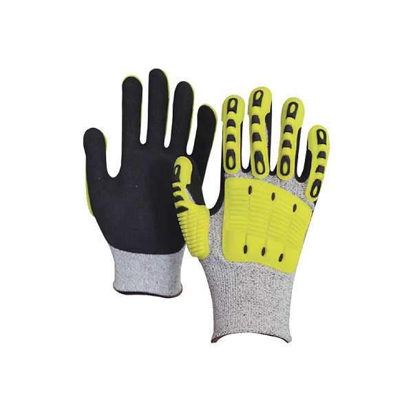Sandy Nitrile Coating Impact Gloves