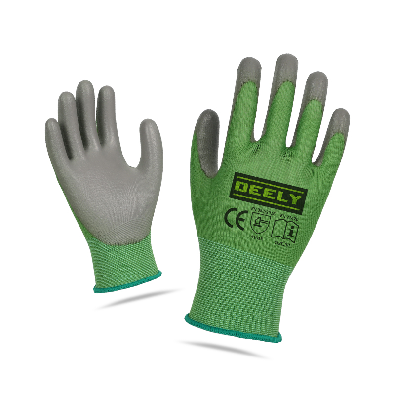 13 gauge grass green nylon gray PU