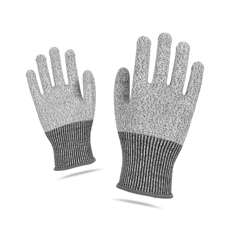 13 gauge D-grade A4 hemp grey anti cutting gloves